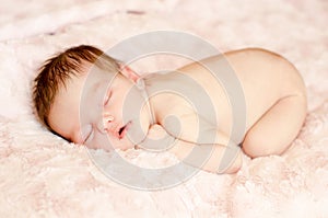 Newborn baby sleeping