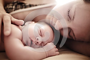 Novorozeně dítě spací 