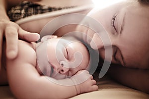 Newborn baby sleeping