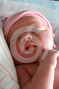 Newborn baby sleeping