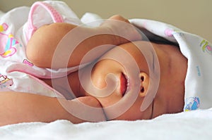 Newborn baby sleeping