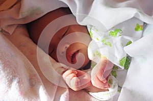 Newborn baby sleeping