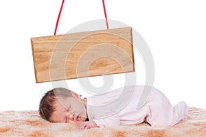 Newborn baby sleeping