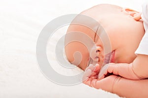 Newborn baby sleeps