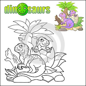 newborn dinosaurs coloring book