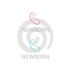 Newborn family logo template 1