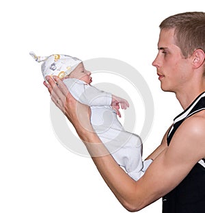 Newborn and father