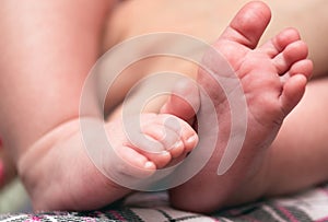 Newborn feet.