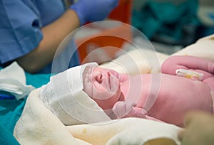 Newborn first medical exam