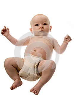 Newborn full body in diaper