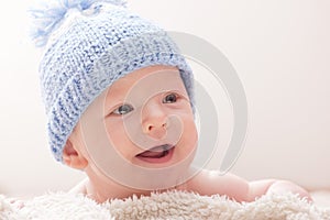 Newborn in a hat