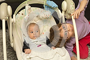 Newborn swing baby swing automatic electrical chair
