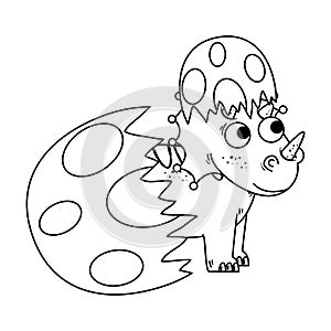 newborn triceratops breaking the shell