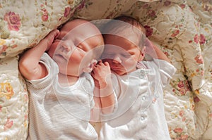 Newborn twins