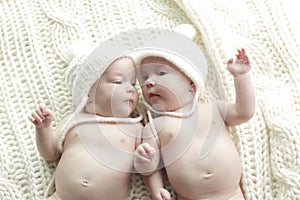 Newborn twins babies