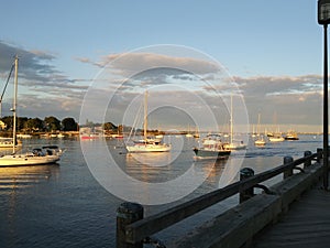 Newburyport Harbor Sunset Boardwalk Summer