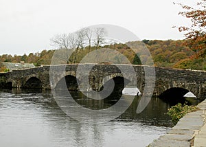 Newby Bridge over the River Leven, Newby Bridge, Cumbria, England UK