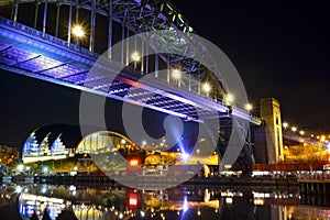 Newcastle Gateshead Quayside at Night