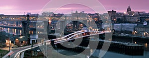 Newcastle Gateshead Quayside Panorama