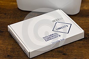 UK home Covid testing kit. NHS Test and Trace