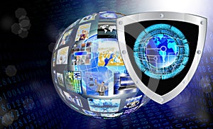 Internet. Connection. Cybersecurity