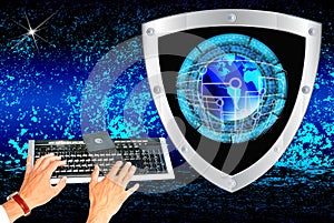 Internet. Connection. Cybersecurity