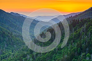 Newfound Gap in the Great Smoky Mountains