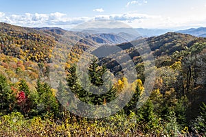 Newfound Gap on Hwy 441 between Cherokee NC and Gatlinburg Tennessee