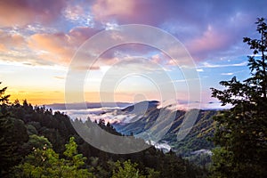 Newfound Gap Tennessee Smoky Mountain Sunrise