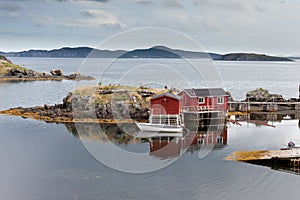 Newfoundland fishing shacks NL Atlantic Canada photo