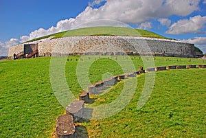 Newgrange prehistoric monument in County Meath Ireland