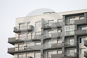 Newly built block of flats