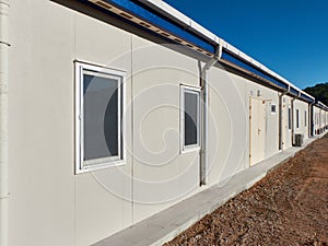 Newly built single storey prefabricated industrial building