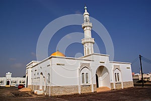 A newly constructed mosque in the Oman