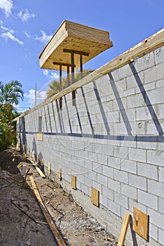 Newly constructed wall