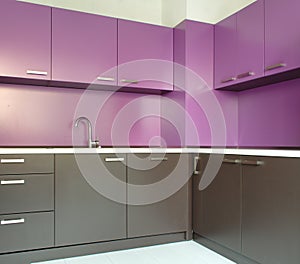 Newly fitted modern kitchen