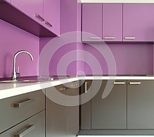 Newly fitted modern kitchen