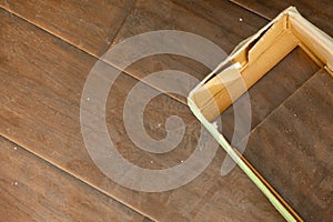 Newly Installed Brown Laminate Flooring