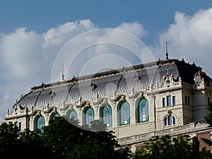 newly renovated classic old building in the castle district in Budapest