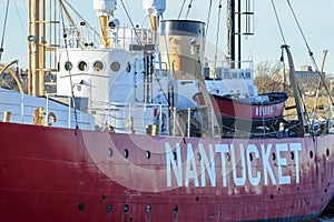 Newly repainted Nantucket Lightship