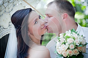 Newlyweds portrait