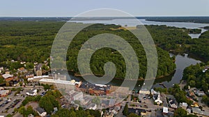 Newmarket aerial view, New Hampshire NH, USA