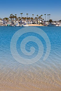 Newport Bay California Balboa Peninsula and Lido Island photo