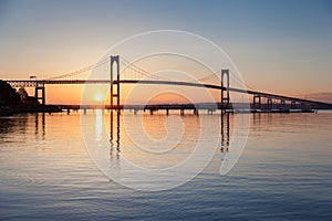 Newport Bridge Sunrise photo