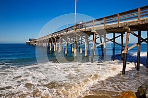 Newport pier beach in California USA