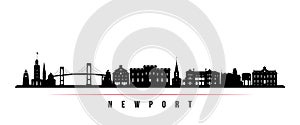 Newport skyline horizontal banner. photo