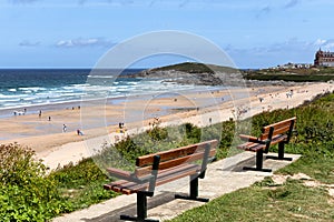 Newquay Beach in Cornwall