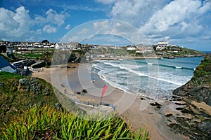 Newquay beach, Cornwall, England