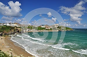 Newquay beach, Cornwall, England, UK.