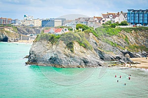 Newquay in Cornwall, England
